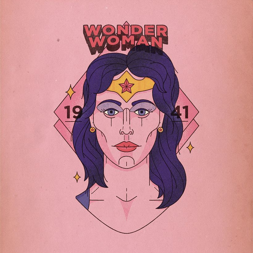 Super Girls - Ilustración tradicional