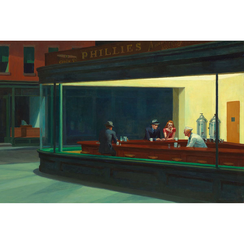 Obra Original: "Nighthawks" (1942) Edward Hopper