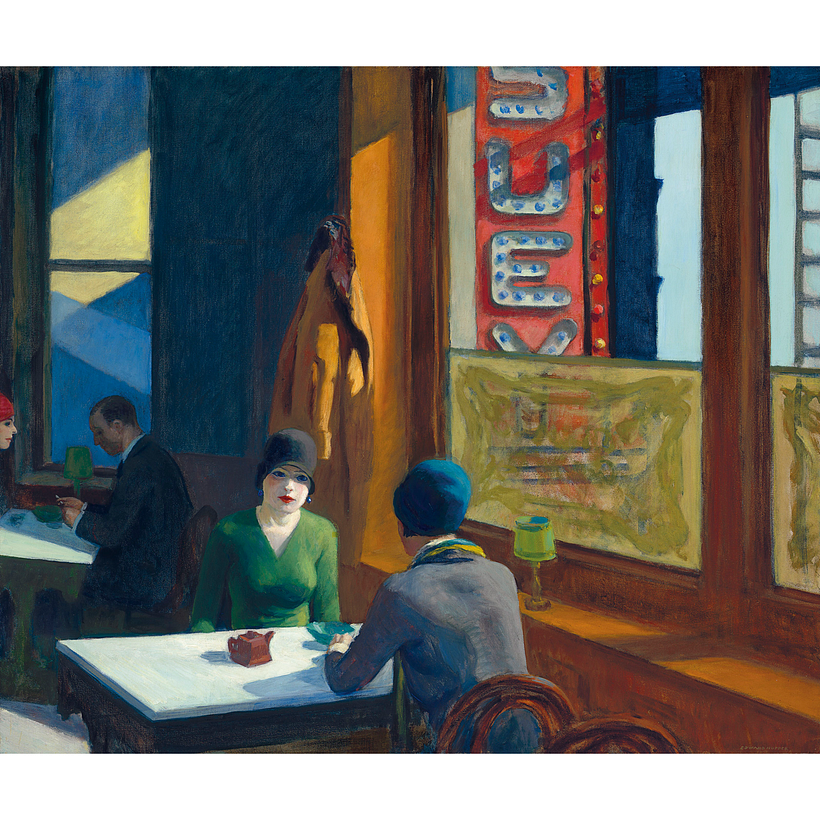 Obra Original: "Chop Suey" (1929) Edward Hopper