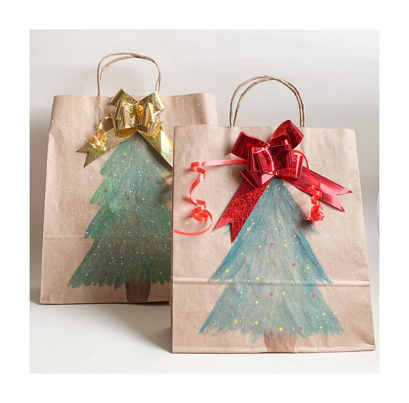 Acuarela para decorar regalos 0