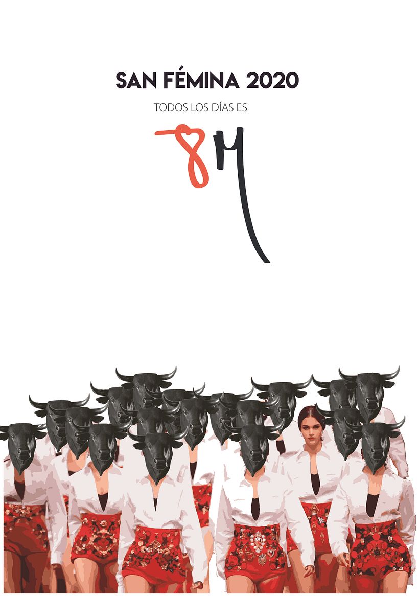 San Fémina 2020, #8M by Sandra Blázquez Millán. #Creativas #Domestika. @sandrablazq