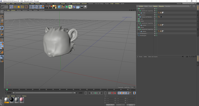Problema renderizado animación octane en Cinema 4d 1