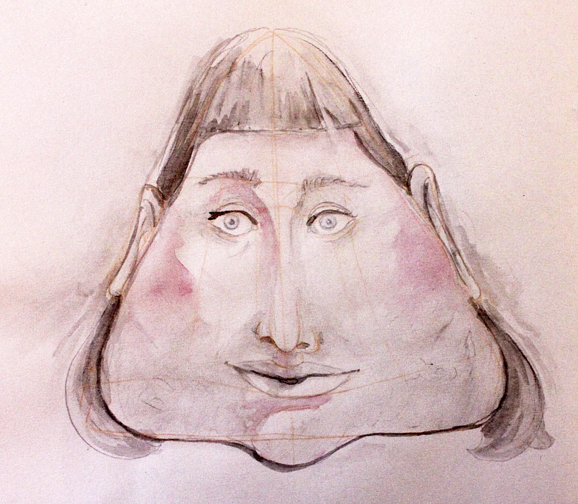 My project in  Watercolor Portrait Notebook course 2