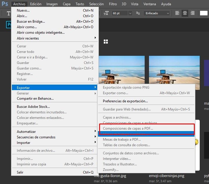 ¿como guardo mi sketchbook de PS en PDF? 1