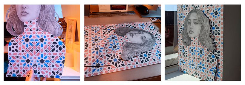 Breve paseo y fijado al panel del fondo.