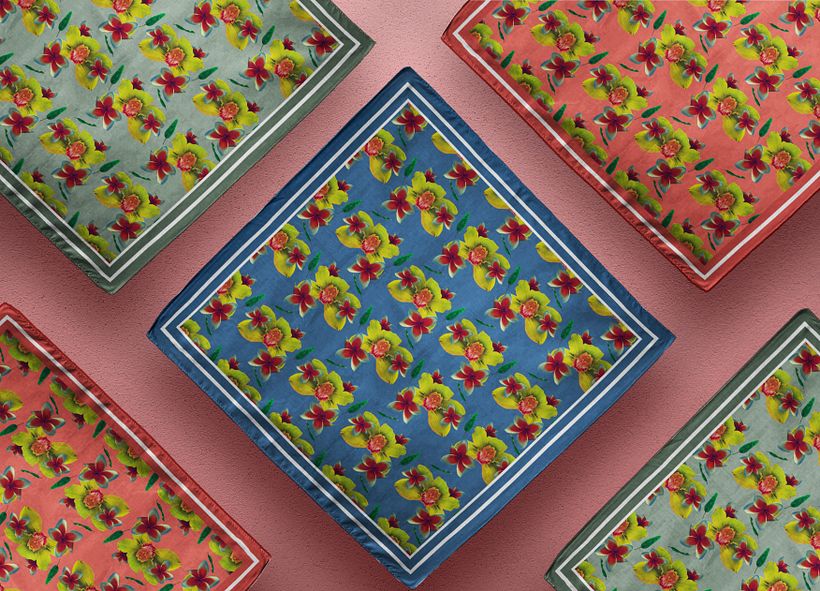 Diseño con diferentes tipos de flores.