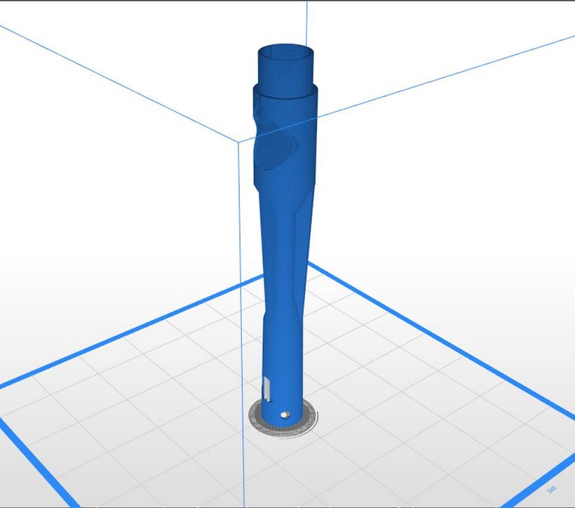 Impreso en Zortrax M300 con su propio software en HIPS