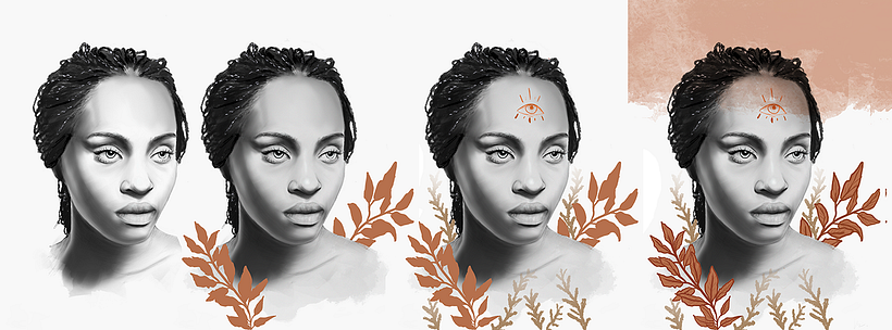 Mi Proyecto del curso: Retrato con lápiz, técnicas de color y Photoshop 1