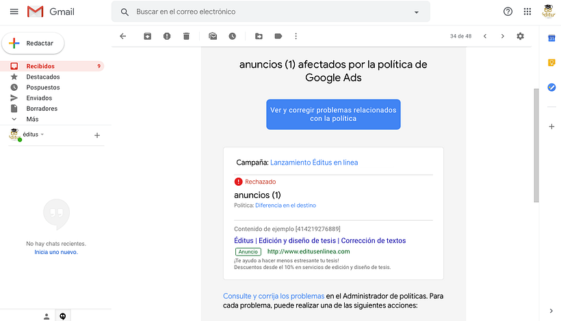 Problemas con Google Ads y Analytics 0