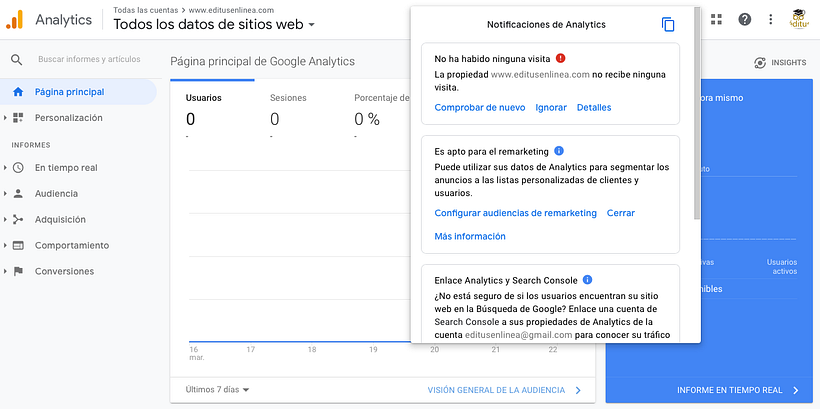Problemas con Google Ads y Analytics 2