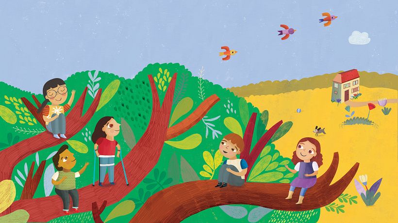 Elefante, jirafa y cigüeña. 3