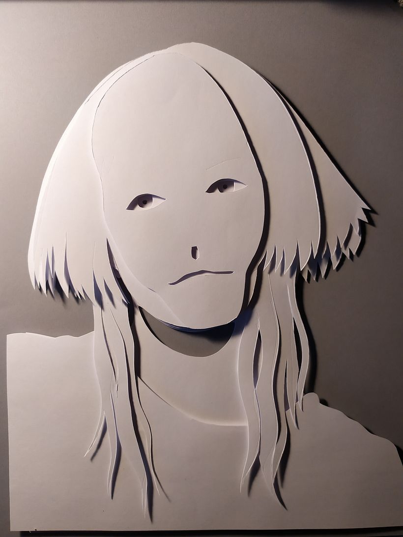 Retratos 3D com camadas de papel 2