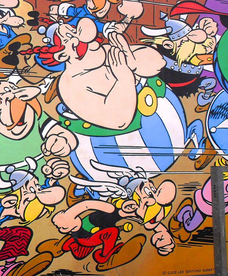 Detalle de Astérix y Obelix