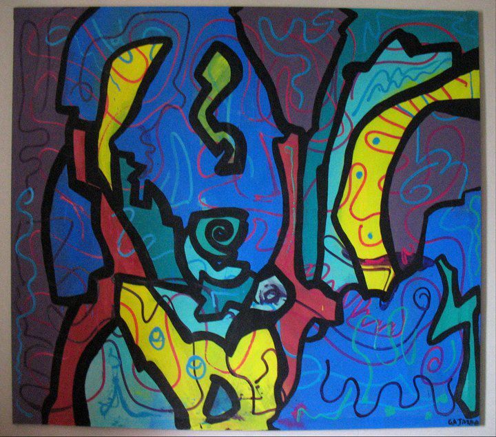 acrilico y latex, 200x200 cm. 2011