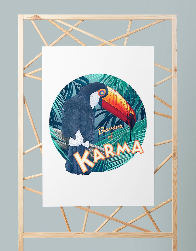 BEWARE OF KARMA - Ilustração tradicional