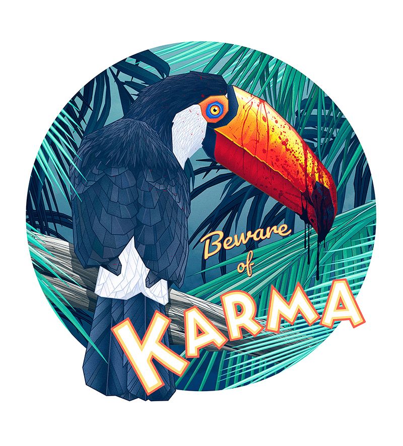 BEWARE OF KARMA - Ilustração tradicional