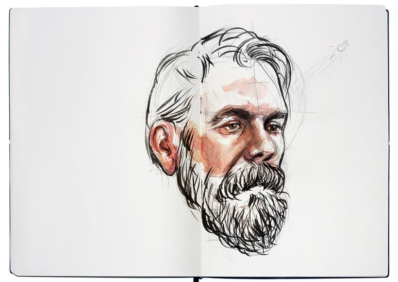 Domestika Projects: Watercolor Portrait Notebook 15