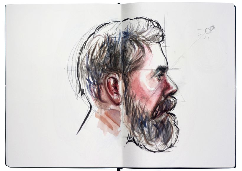 Domestika Projects: Watercolor Portrait Notebook 17