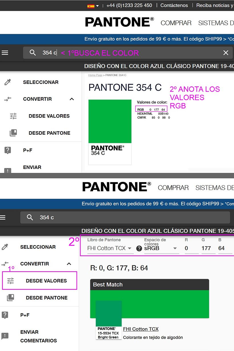 Pantones textiles 1