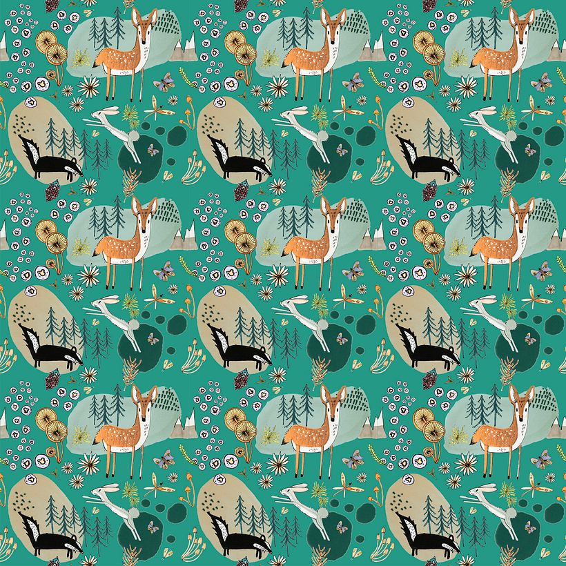 My project in Illustrated Pattern Design course 0