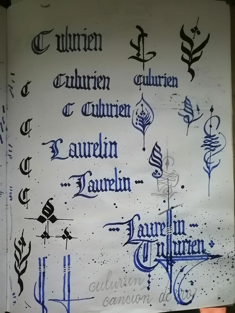 Mi Proyecto del curso: Caligrafía con góticas potentes 0