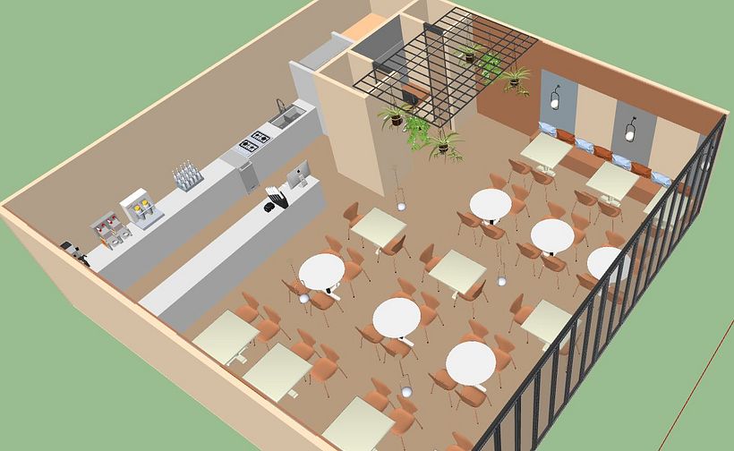 Mi Proyecto del curso: Diseño de interiores para restaurantes 11