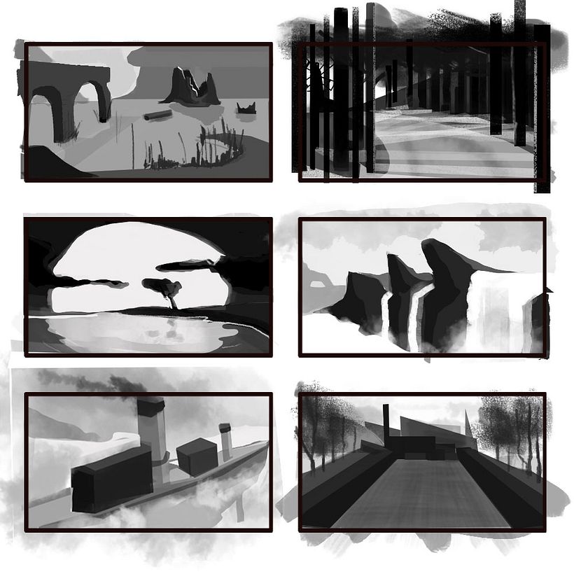 Layout. Estudio de formas.