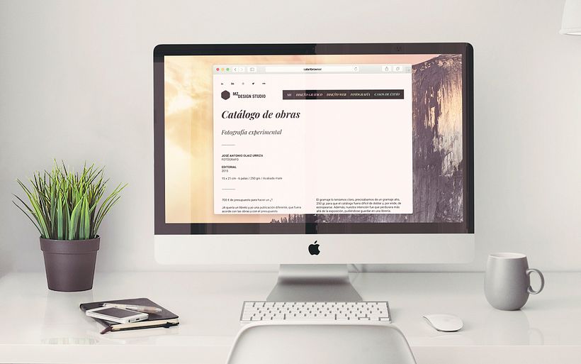 PROYECTO de diseño gráfico versión Desktop.