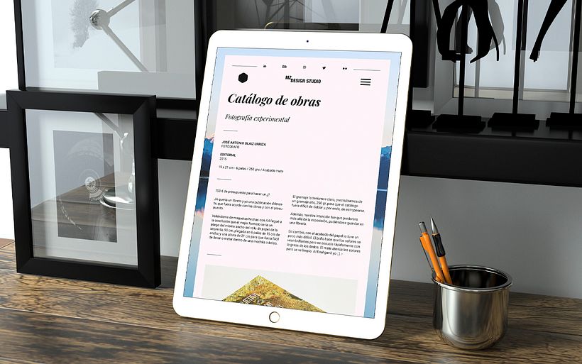 PROYECTO de Diseño gráfico versión Tablet.