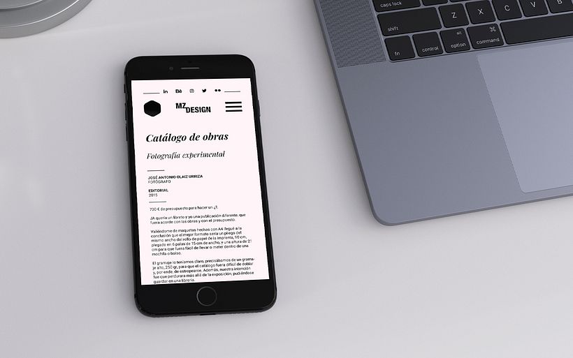 PROYECTO de diseño gráfico versión Smartphone.