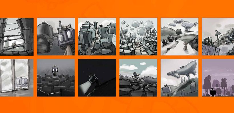 Some rough layouts of the book pages