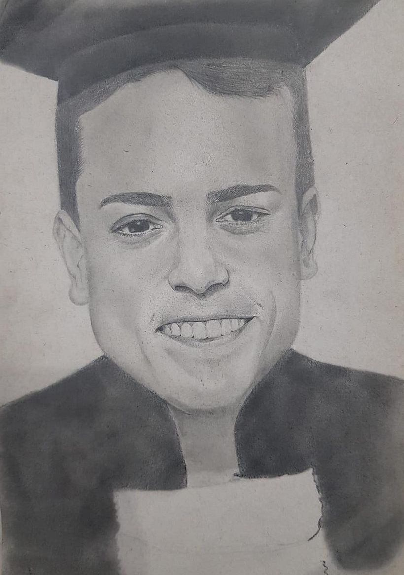 Meu projeto do curso: Retrato realista com lápis grafite 0