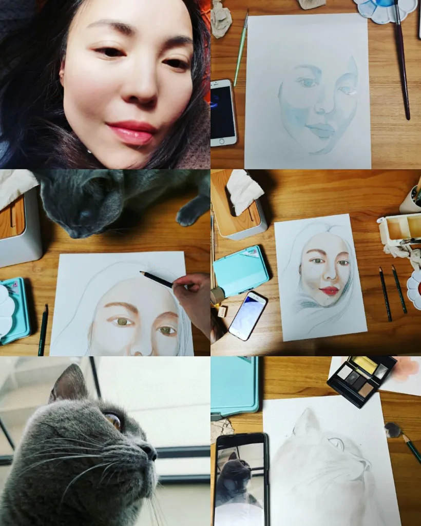 My project in Illustrated Portrait in Watercolor course 0