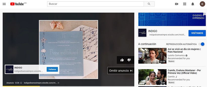 Campaña de Video, In-Stream
