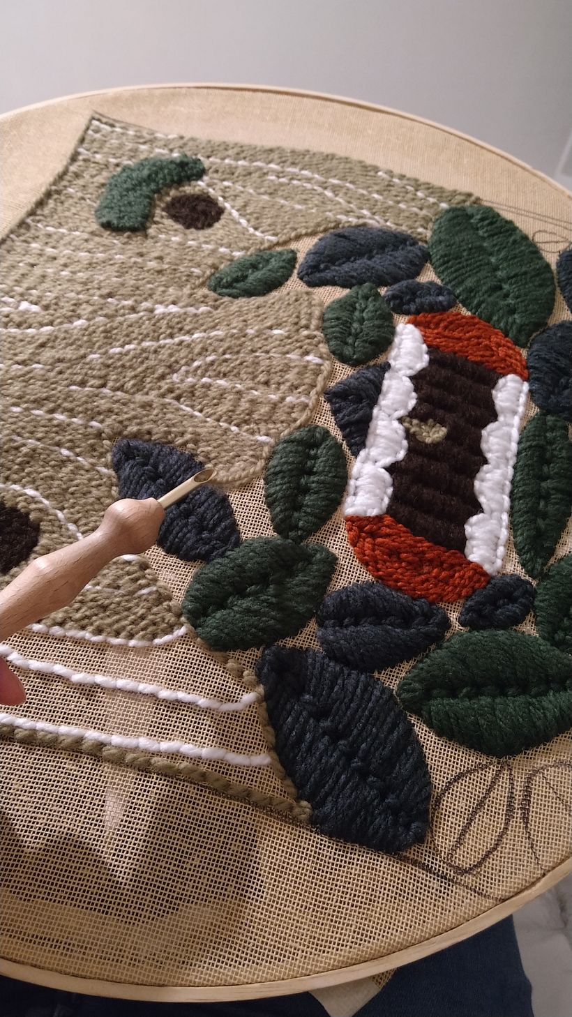 Mi Proyecto del curso: Bordado XL con aguja mágica 1