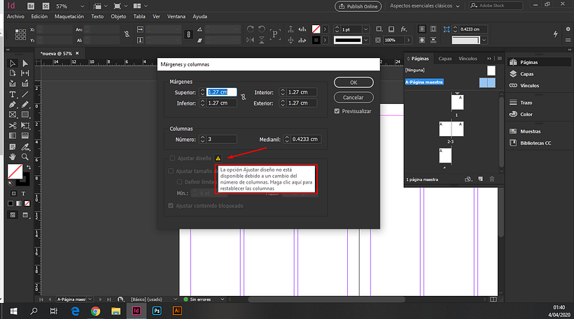 ¿COMO SOLUCIONAR AJUSTAR DISEÑO EN MAQUETACION? EN INDESIGN 2020 1
