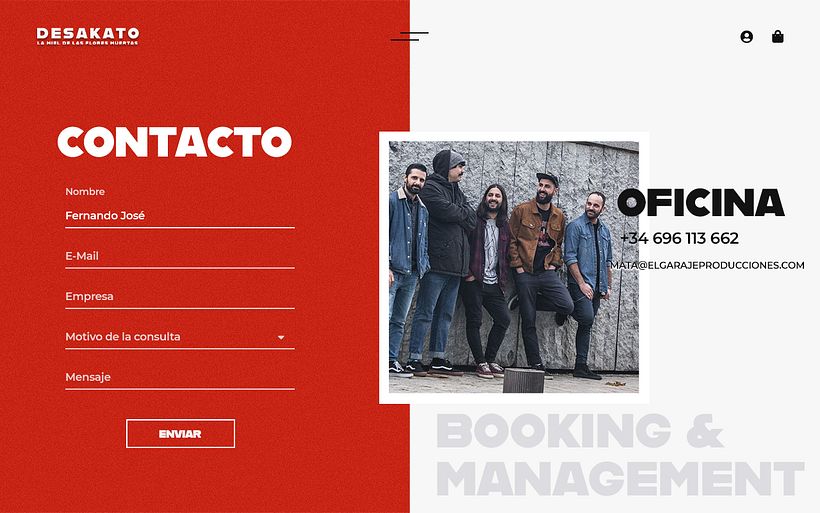 Desakato - Design web