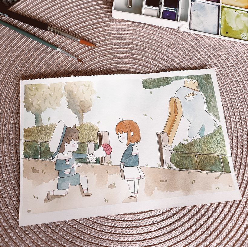 Mi Proyecto del curso: Ilustración en acuarela con influencia japonesa -1