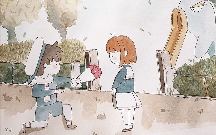 Mi Proyecto del curso: Ilustración en acuarela con influencia japonesa 0