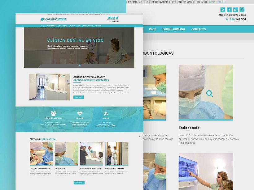 Mockup Diseño web corporativa