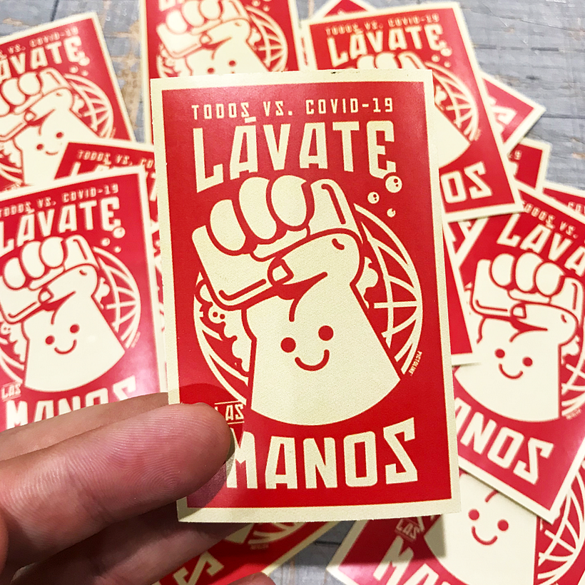 Pictoline Stickers vs. COVID-19 1
