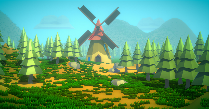 My project in Low Poly Set Modeling for Video Games course 0