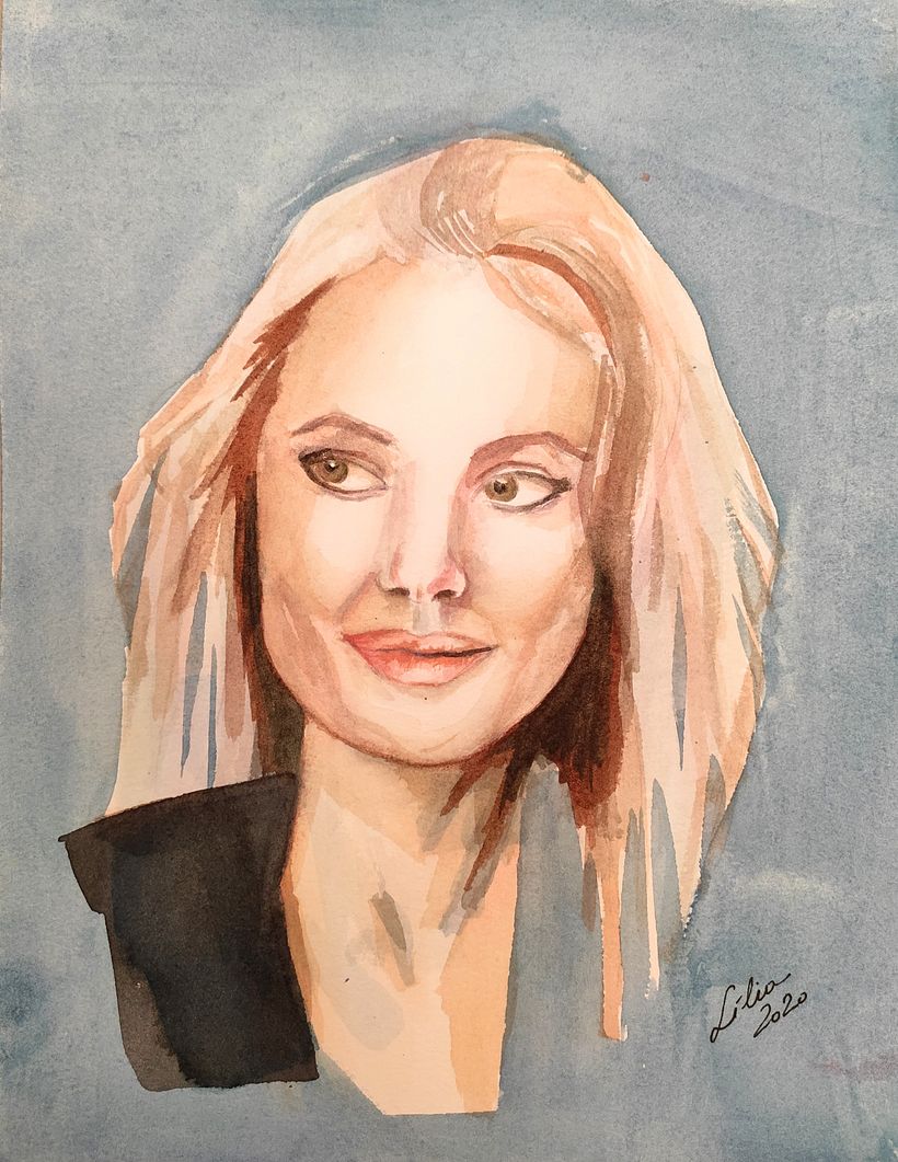 Meu projeto do curso: Retrato artístico em aquarela 0
