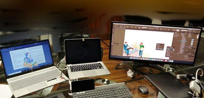 Aqui Mac y PC trabajando al tu por tu, en algunos casos la PC es superior por su compatibilidad, en otras pocas la mac.