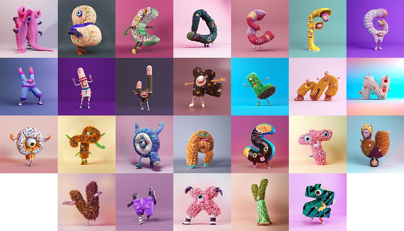 Monster Clothes Alphabet 3
