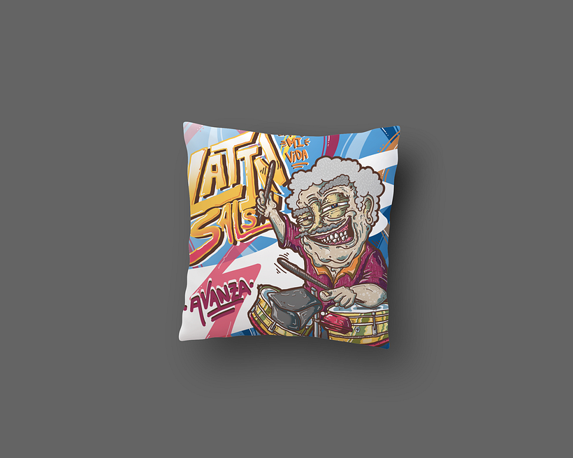 Mockup Cojin "LATIN SALSA"