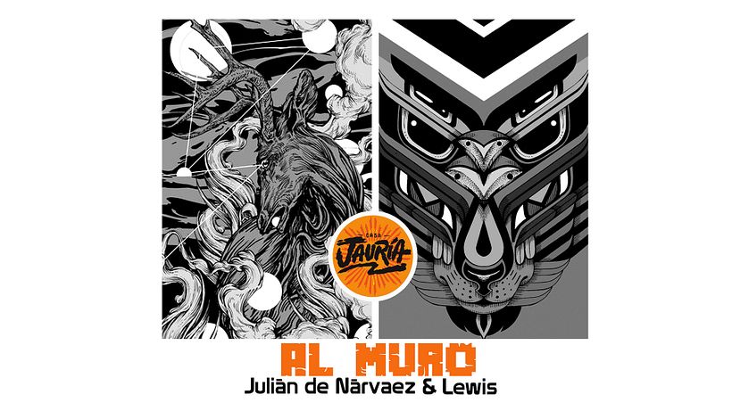 Exposición "Al Muro". Intervenciones murales en Casa Jauría. Con el artista Julián de Narvaez. 1