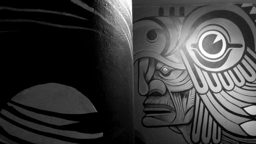 Exposición "Al Muro". Intervenciones murales en Casa Jauría. Con el artista Julián de Narvaez. 12