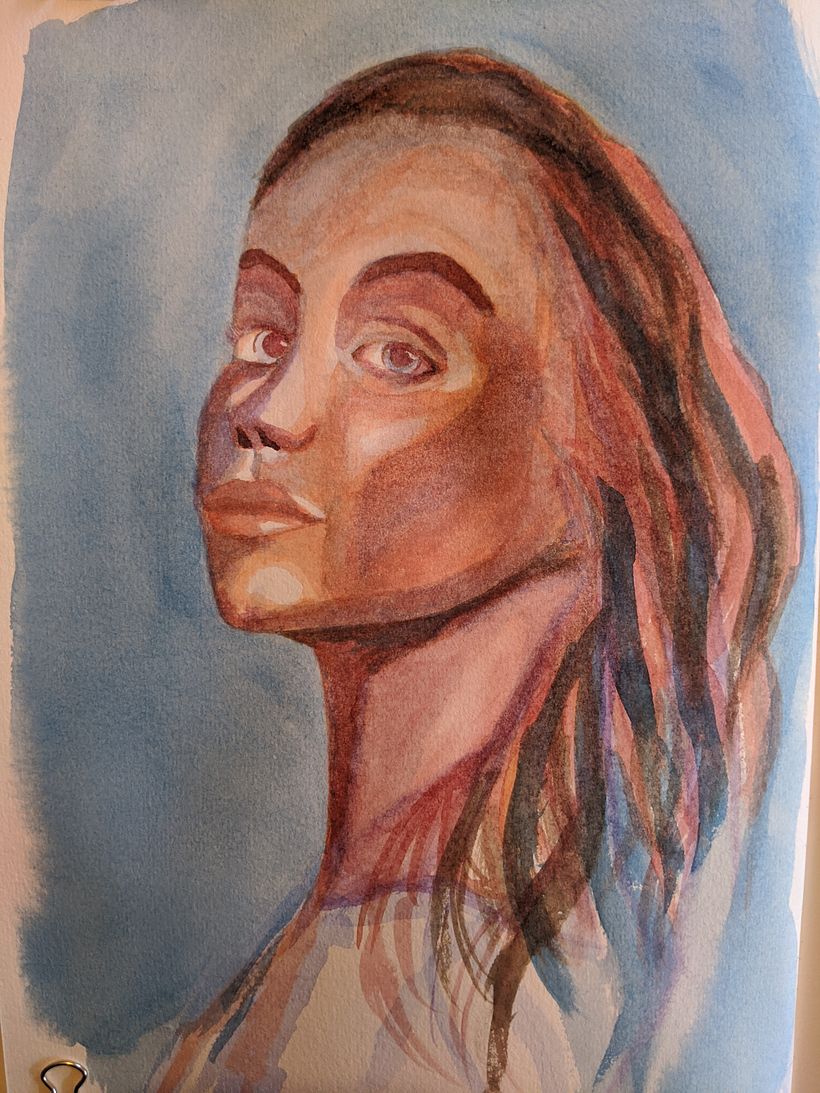 My project in Artistic Portrait with Watercolors course 0