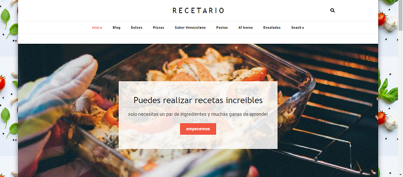 Mi recetario con WordPress 0